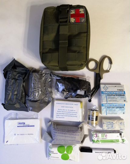 Аптечка тактическая отрывная в сборе