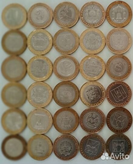 Памятные биметаллические монеты России 2000-2022 г