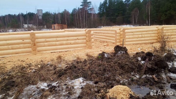 Срубы дома бани