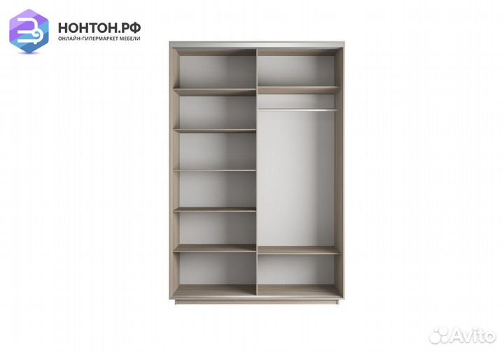 Шкаф-купе Нонтон 2-дверный ясень шимо светлый / ор