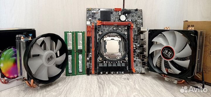 Игровой комплект Intel Xeon + X99 +DDR4 16gb+кулер
