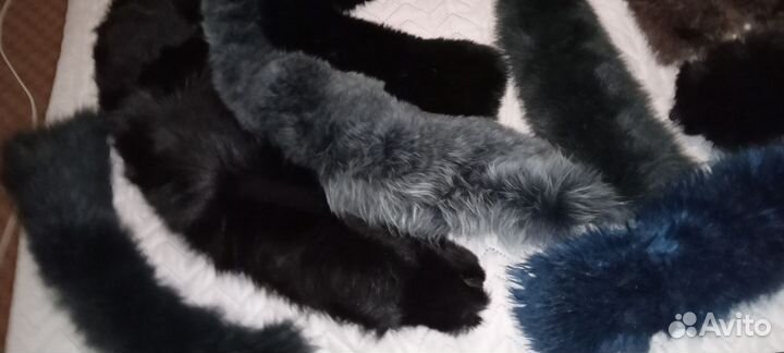 Меховой воротник, шапка