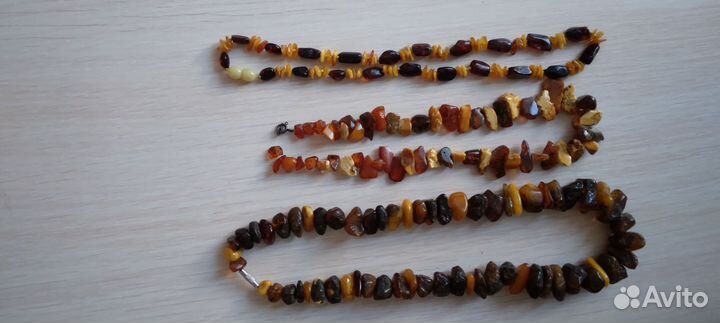Старые бусы из янтаря