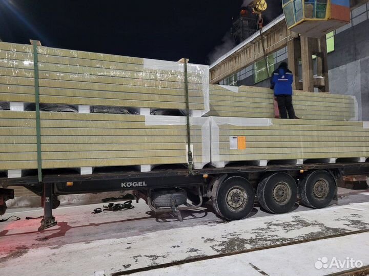 Сэндвич-панели оптом от завода (минеральная вата)