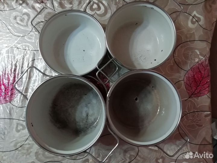 Кастрюли эмалированные