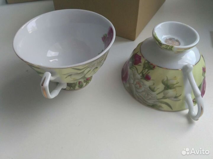 Чайная пара на 2 персоны, фарфор