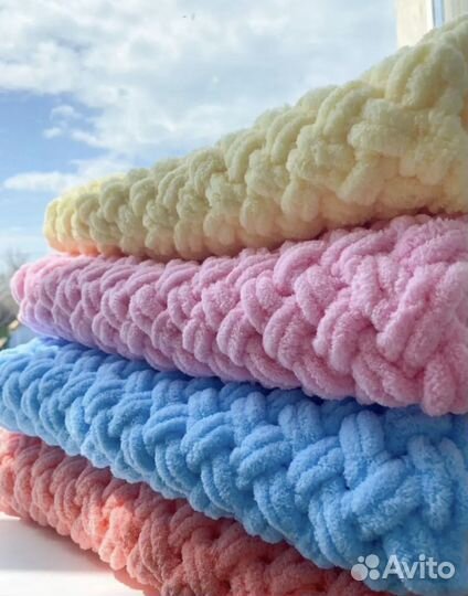 Плед детский плюшевый