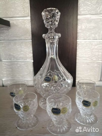 Хрустальный набор для коньяка 
