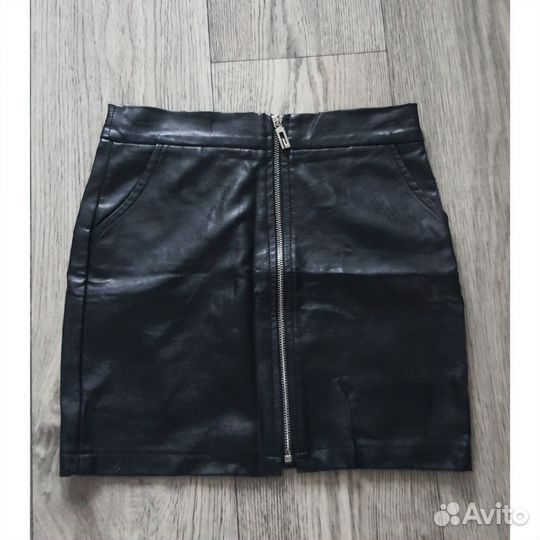 Кожаная юбка 42