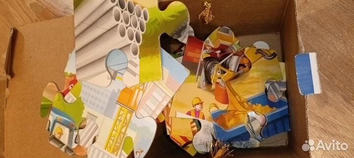 Пазл напольный и конструктор