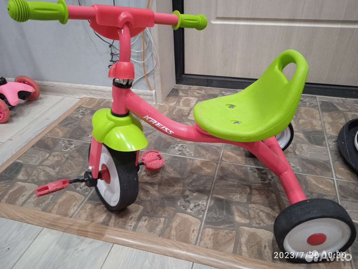 Велосипед детский трёхколёсный для девочки