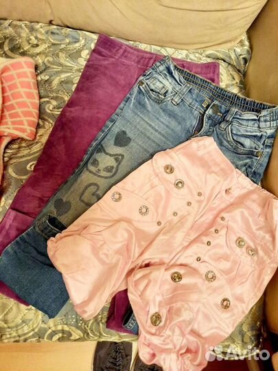 Вещи пакетом для девочки р 98-110