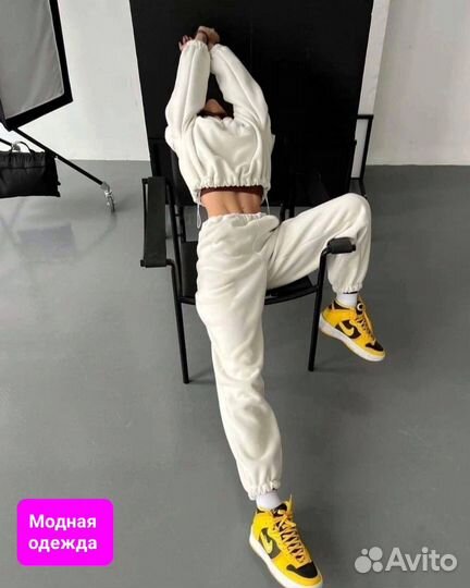 Костюм двойка женский теплый на флисе 42 52