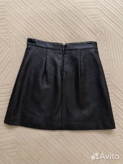 Юбка кожаная ostin xs