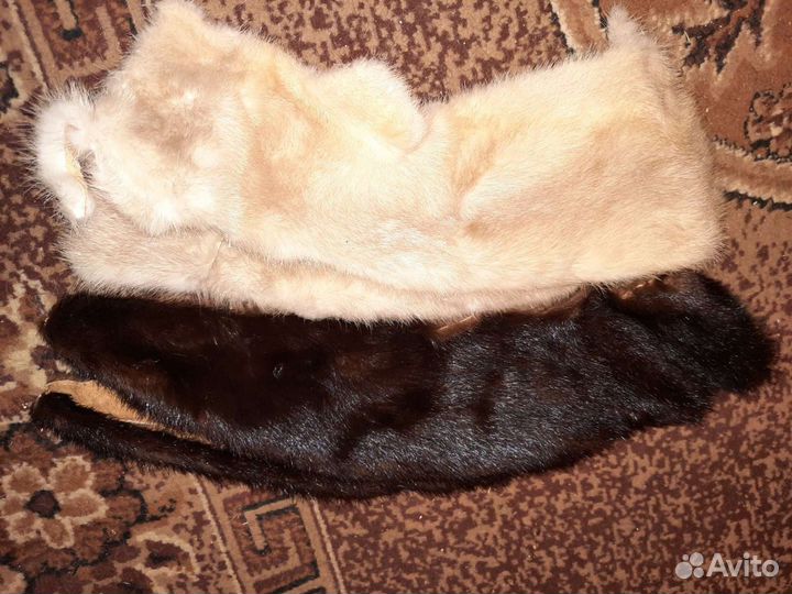 Меховой воротник норка