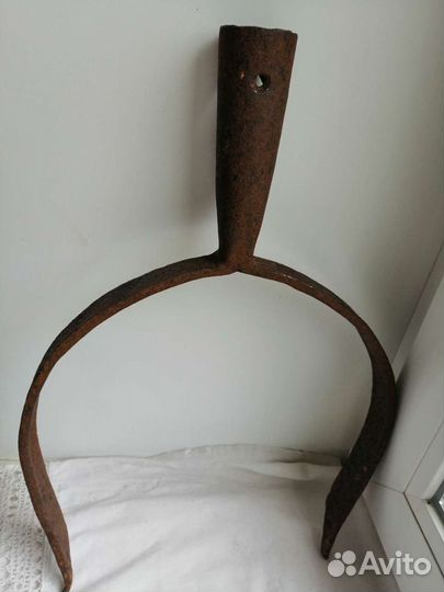 Большой старинный ухват