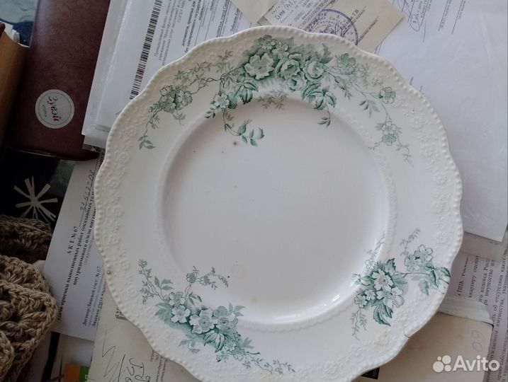 Тарелка старинная Кузнецов