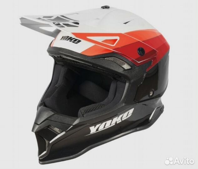 Кроссовый шлем Yoko Two + Очки Yoko Tre