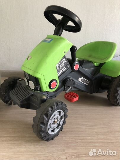 Трактор толокар велосипед с прицепом