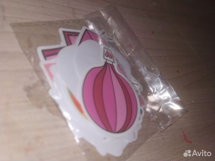 Стикеры розовые