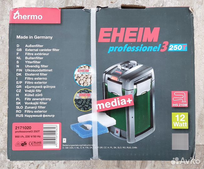 Eheim professionel 3 250T термофильтр новый
