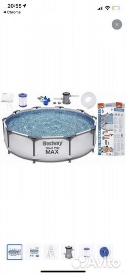 Каркасный бассейн новый