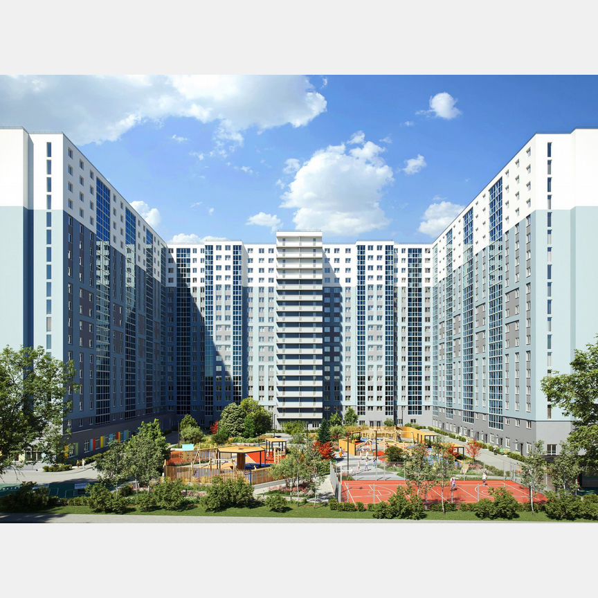 2-к. квартира, 63,7 м², 2/19 эт.