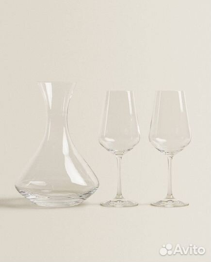 Декантер и бокалы zara home новые, без упаковки