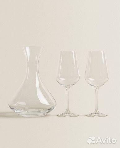 Декантер и бокалы zara home новые, без упаковки