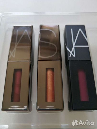Ультраматовый пигмент nars 3 штуки набор