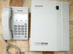 Мини атс офисная Panasonic TEB308 c телефонами