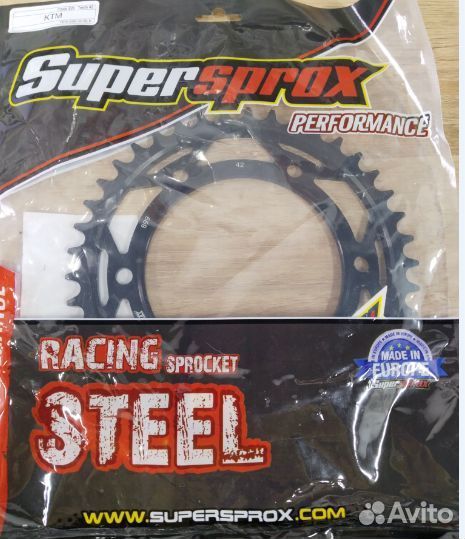 Звезда задняя (ведомая) сталь 42 зуб. SuperSprox K