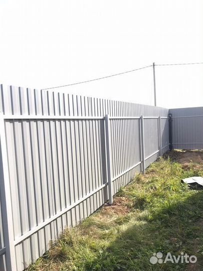 Установка заборов / забор из профлиста / заборы