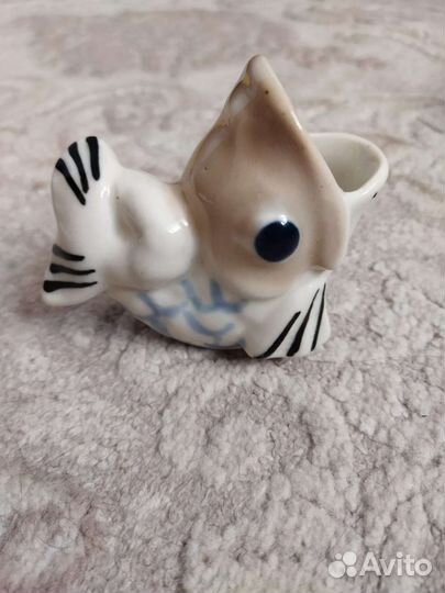 Фарфоровая карандашница/салфетницы Рыбка