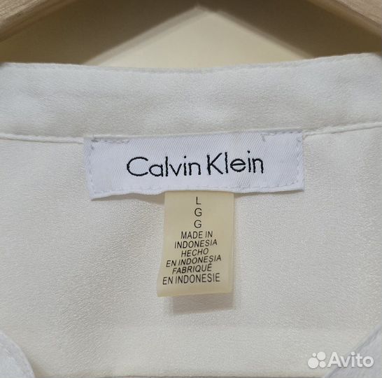 Женская рубашка белая Calvin Klein
