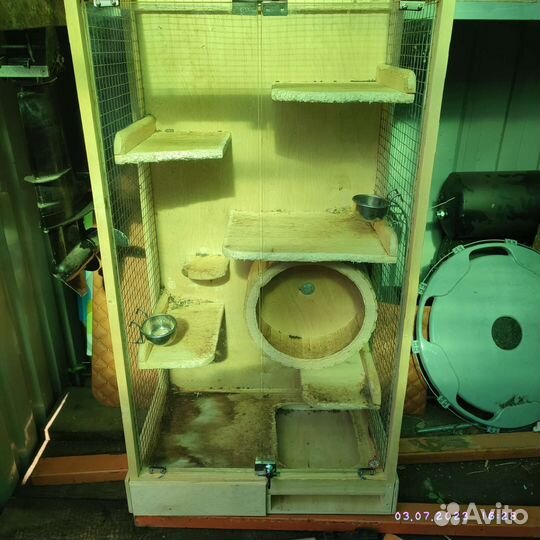 Клетка витрина для шиншиллы