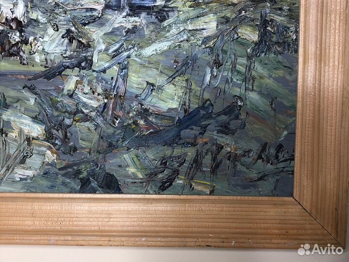 Картина В. Маслов «Моя деревня» 1998 г