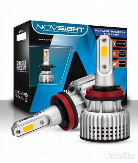 Сверх яркие светодиоды Novsight N12Y 3000k, компле