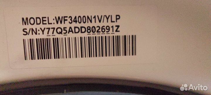 Стиральная машина бу Samsung WF3400N1V