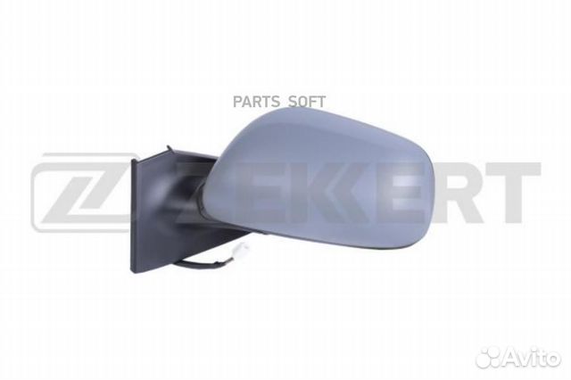 Зеркало в сборе левое / грунтованное / выпуклое / эл регул / с подогр Toyota Yaris (P90) 05- zekkert
