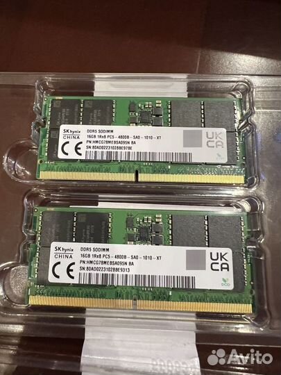 Оперативная память SK hynix DDR5 16GB 4800MHz