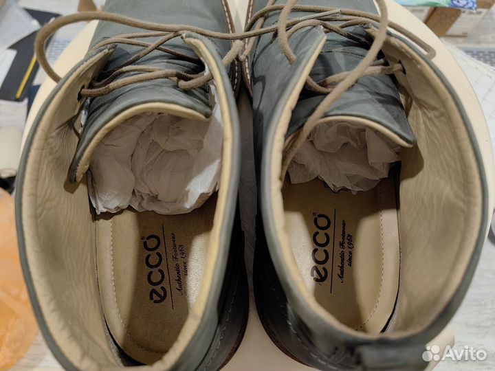 Ботинки мужские ecco кожаные на весну Словакия