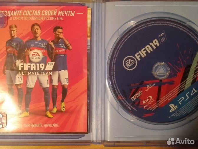 Диск на ps4 fifa19