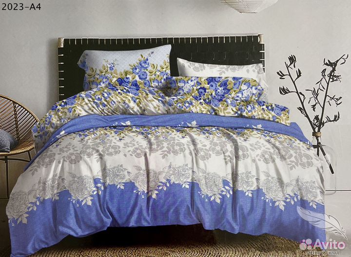 Постельное белье Сатин премиум евро