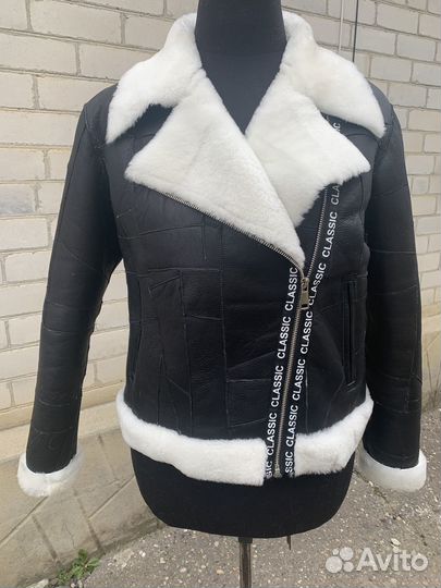 Куртка кожаная женская с мехом