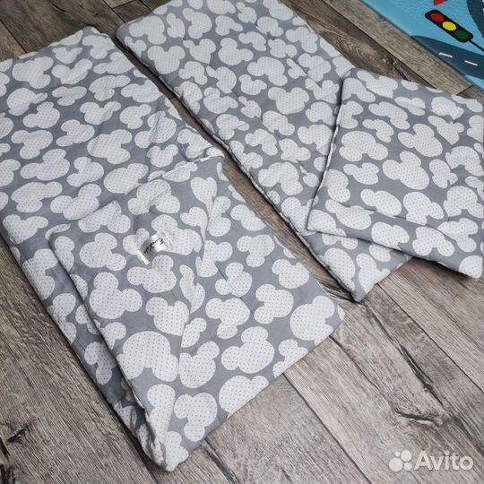 Комплект в коляску 3 в 1. Одеяло матрасик подушка