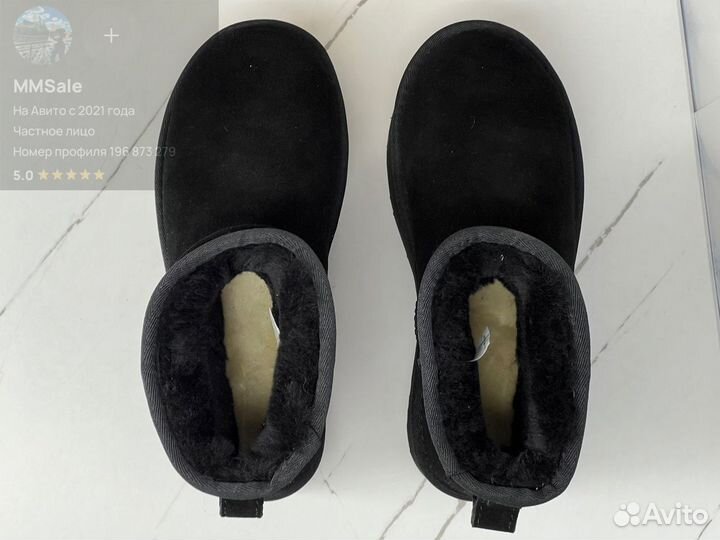 Ugg женские на платформе черные