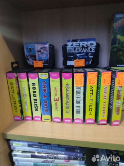 Катриджи к игровой приставки sega