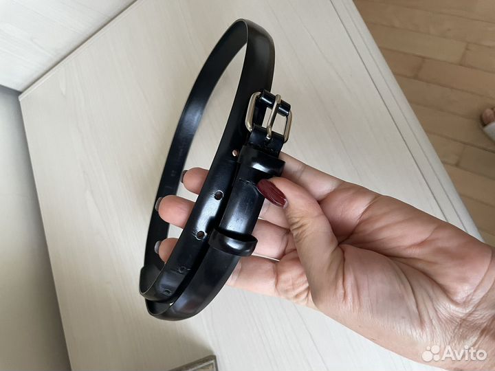 Moschino ремень кожаный