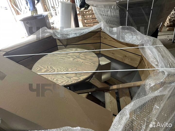 Банный чан на дровах. Купель